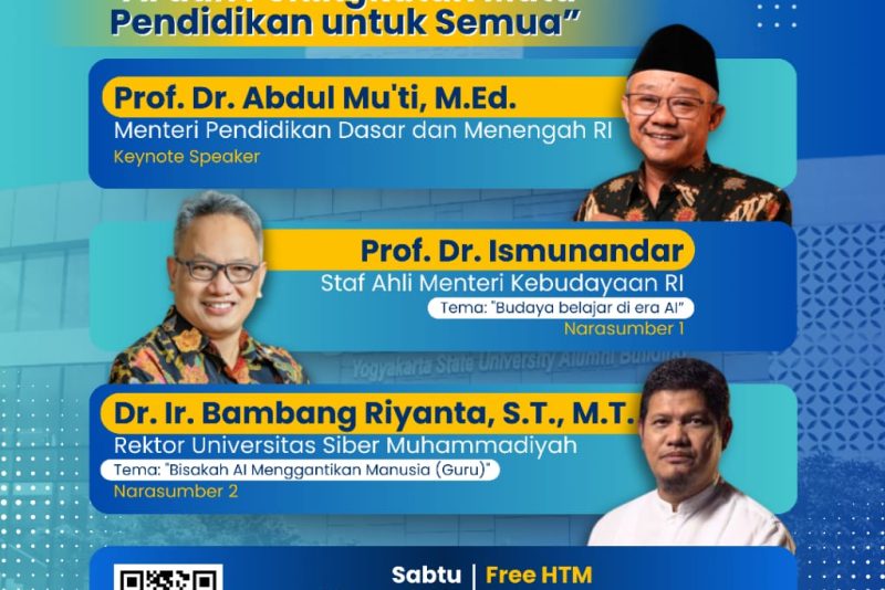 Pendaftaran Seminar Gratis “AI dan Peningkatan Mutu Pendidikan untuk Semua”